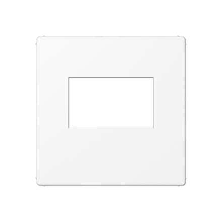 A500 Накладка для USB-зарядных устройств без видимого винта, термопласт, белый матовый, Jung A1569USBWWM