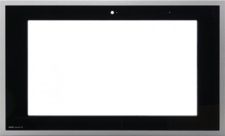 Рамка KNX/EIB черное стекло/алюминий