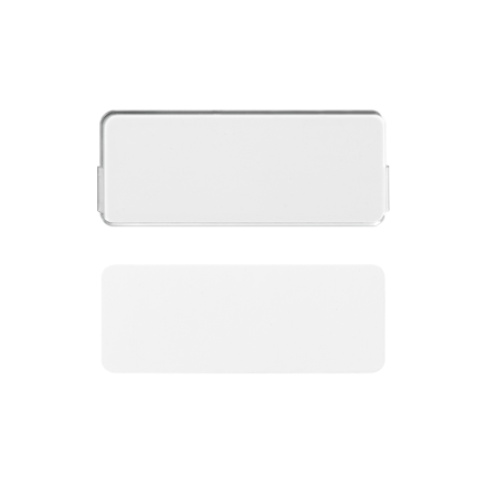 CD54NA накладка из оргстекла с белой подложкой, поле для надписи 23Х59 мм, для серии СD