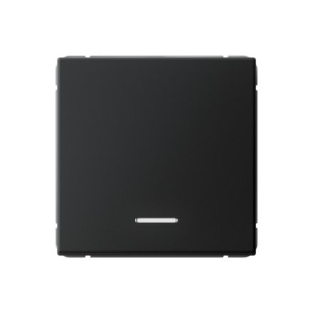 1-клавишный ВЫКЛЮЧАТЕЛЬ с подсветкой, сх. 5а, 10АХ, Art Gallery, цвет Карбон, GAL001013