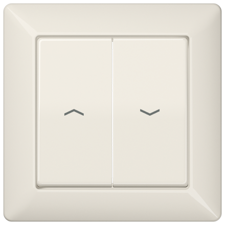 AS590-5P Клавиши с рамкой для выключателя управления жалюзи; слоновая кость