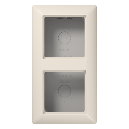 AS582AW Коробка для накладного монтажа 2-кратная; слоновая кость