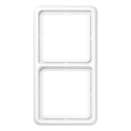 CD582WUWW Рамка для вертикальной и горизонтальной установки ударопрочная, 2-кратная; белая