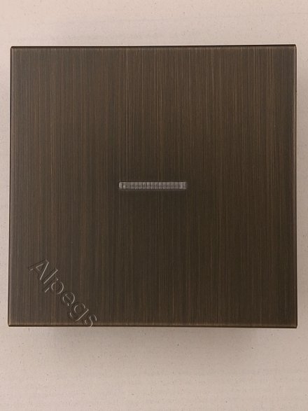 LSmetal Клавиша 1-ная с линзой, античн. латунь. ME2990KO5AT