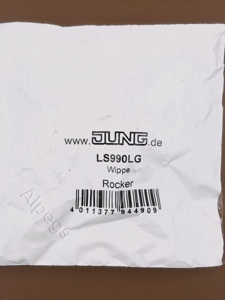 LS990LG Клавиша для выключателя и кнопки; светло-серая