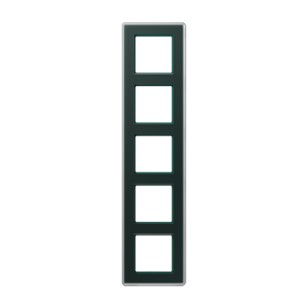 A VIVA Рамка 5-ная, стекло цвет Изумруд, Jung AV585GLMSG