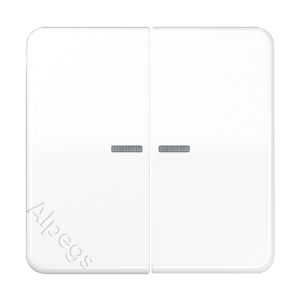 CD595KO5WW Клавиши для сдвоенных выключателей с подсветкой; белые