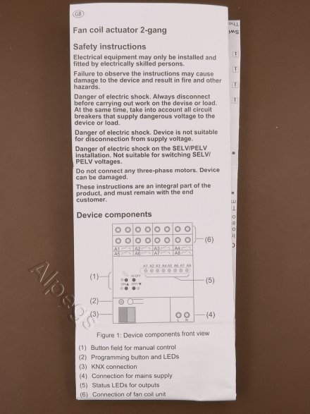 FCA2REGHE KNX Fan-Coil-актуатор (2-канальный?)