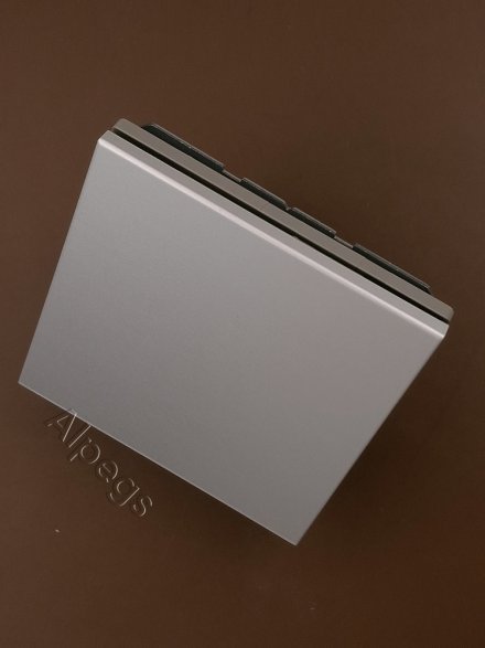 LSmetal Розетка с крышкой 2К+З 16А 250В, алюм. AL1520KL