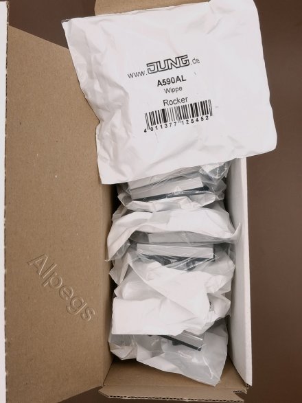 A590AL Клавиша для выключателя и кнопки; алюминий