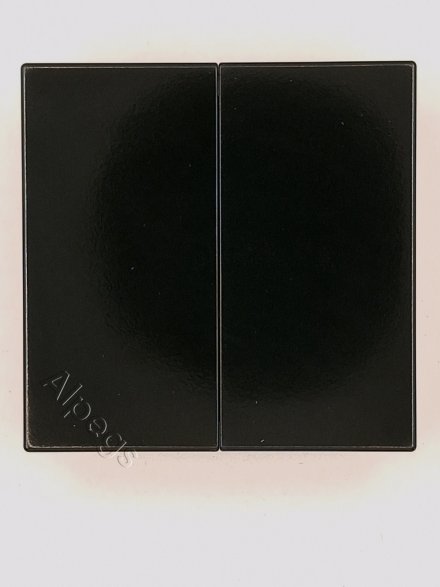 LS995SW Клавиши для сдвоенных выключателей; черная