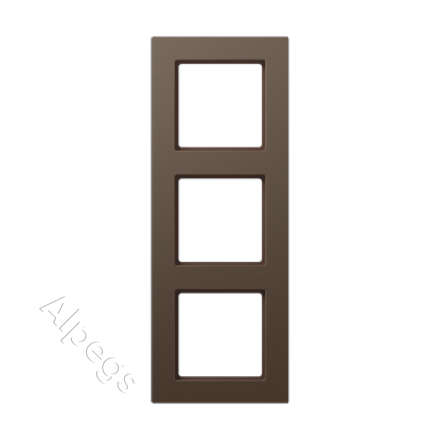 Рамка A550 мокко 3-постовая Jung, A5583BFMO