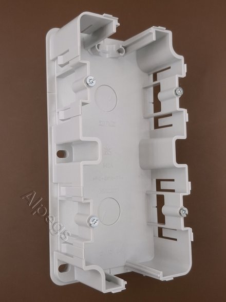 AS582AW Коробка для накладного монтажа 2-кратная; слоновая кость