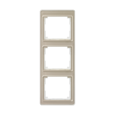 SL583GB Рамка для вертикальной установки 3-кратная; золотая бронза