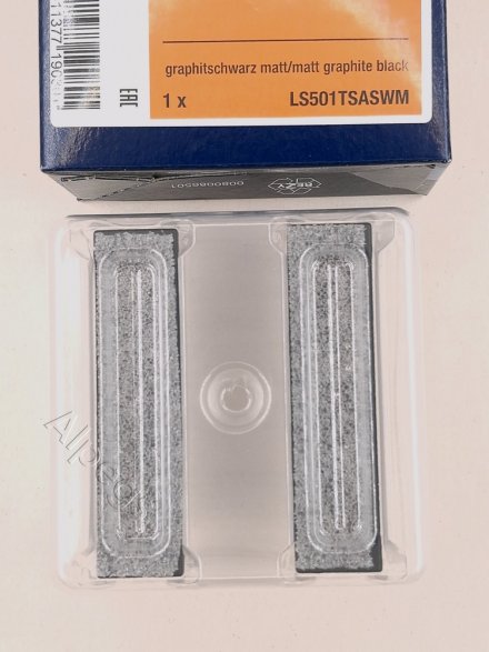 Набор накладок 1 группа для модулей F50, термопласт, черный матовый LS501TSASWM