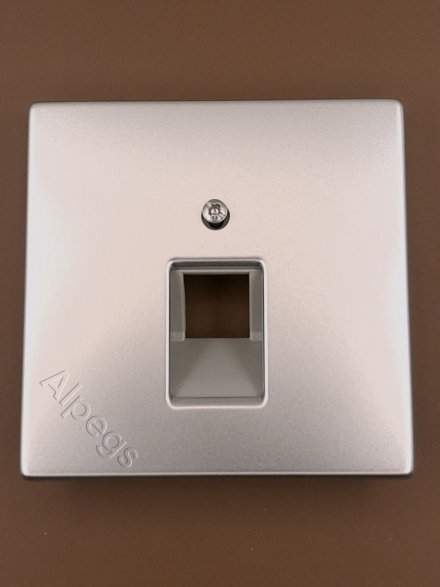 LSmetal Накладка для комп. розетки 1хRJ45, стальн. ES2969-1UA