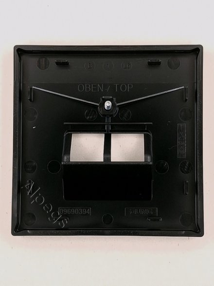 LS969-2UASW Крышка для двойной телефонной и компьютерной розетки UAE; черная