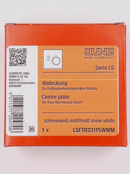 LS990 Накладка для мех-зма терморегулятора пола с выкл. FTR 231 U, белый матовый LSFTR231PLWWM. Артикул снят с производства. Замена артикул LS1749BFWWM