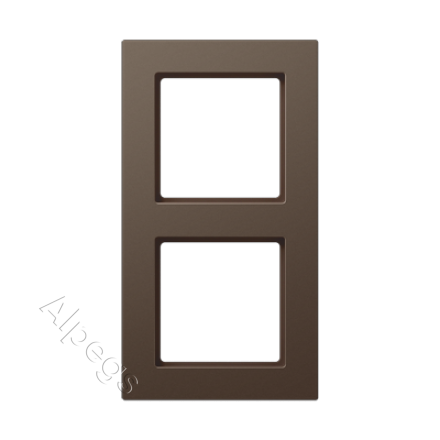 Рамка A550 мокко 2-постовая Jung, A5582BFMO