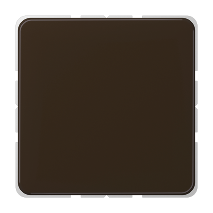 CD594-0BR Крышка без отверстий с несущим каркасом для произвольных вырезов; коричневая