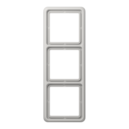 CD583WULG Рамка для вертикальной и горизонтальной установки ударопрочная, 3-кратная; светло-серая