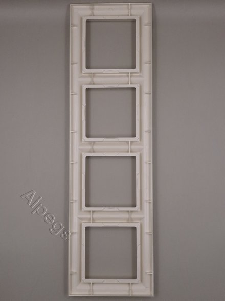 Рамка четверная Jung Eco Profi Deco, слоновая кость, EPD484