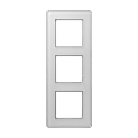 A VIVA Рамка 3-ная, стекло белый, Jung AV583GLMWW