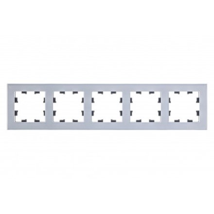 ATN320305 - AtlasDesign NATURE 5-постовая РАМКА, ОРГАНИЧЕСКОЕ СТЕКЛО АЛЮМИНИЙ