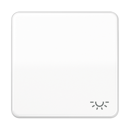 CD590BFLWW Клавиша ударопрочная с символом освещение; белая