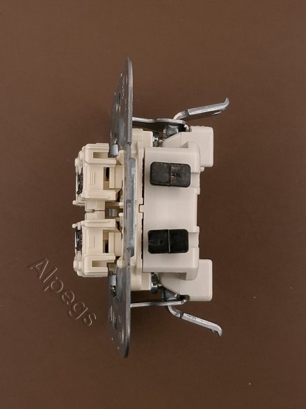 505KOU5 Выключатель 10AX 250V  контрольный сдвоенный с двумя лампочками