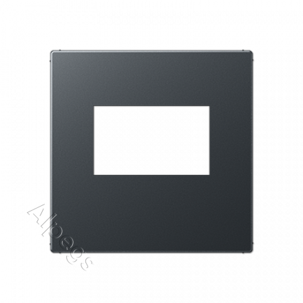A500 Накладка для USB-зарядных устройств без видимого винта, термопласт, матовый антрацит A1569USBANM