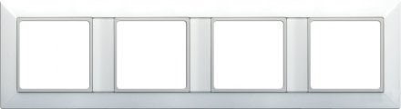 EP484 Рамка 4-кратная для вертикальной и горизонтальной установки; слоновая кость