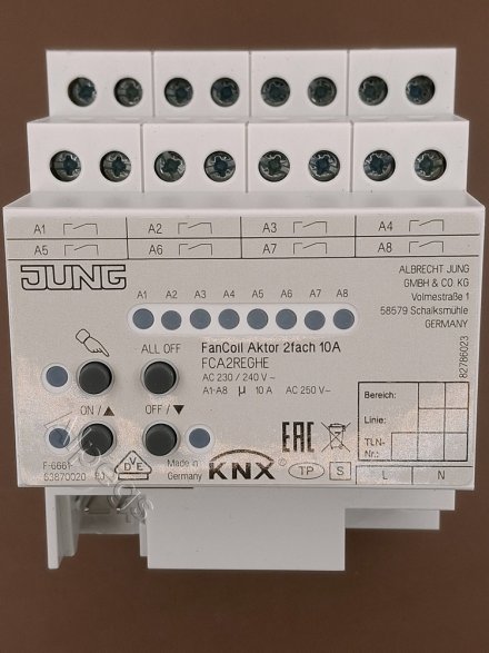 FCA2REGHE KNX Fan-Coil-актуатор (2-канальный?)