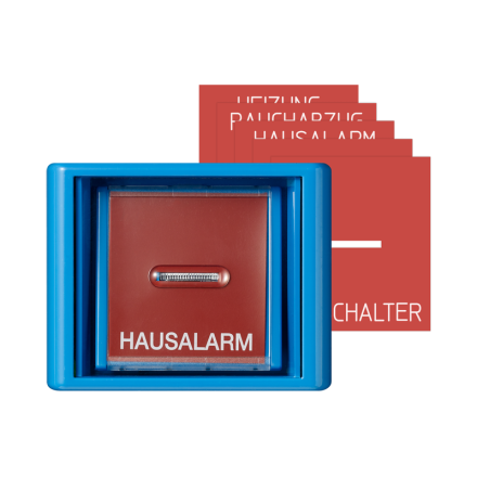 AS561GLBL Клавиша с прозрачной крышкой для всех встраиваемых выключателей и кнопок; синяя