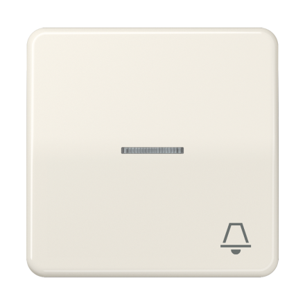 CD590KO5K Клавиша с окошком и символом звонок для выключателей с подсветкой; слоновая кость