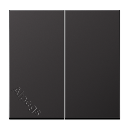 LSmetal Клавиша 2-ная, dark (лакир.алюм.) AL2995D