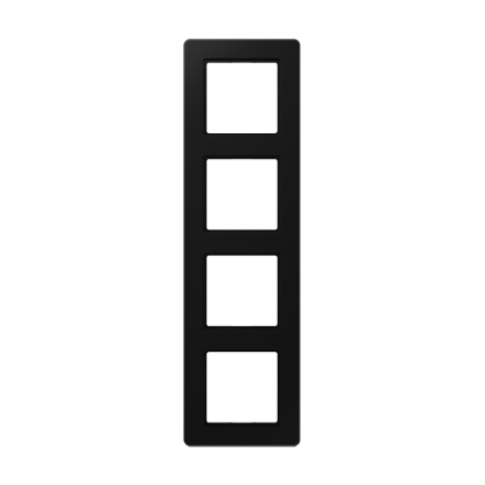 Jung A Flow - Рамка 4-ая, цвет матовый черный AF584BFSWM