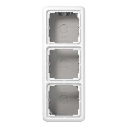 CD583AWW Накладная коробка с рамкой, 3-кратная; белая