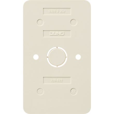 328-622 Плата монтажная огнестойкая для установки сдвоенных АР-розеток на горючей поверхности