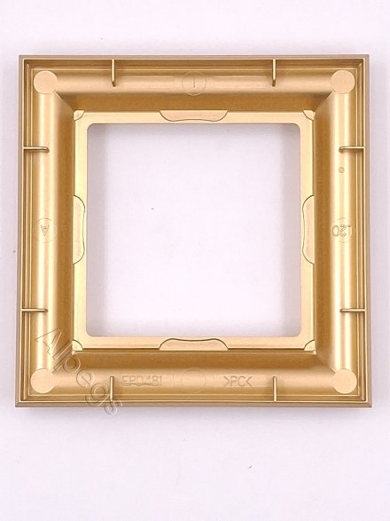 Eco Profi DECO - Рамка для вертикальной и горизонтальной установки 1-местная, цвет золото EPD481GO